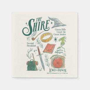 THE SHIRE™ Watercolor Collage Graphic Napkin