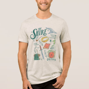 THE SHIRE™ Watercolor Collage Graphic Tri-Blend Shirt