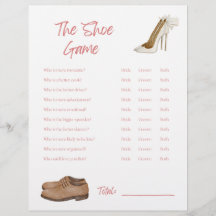 The Shoe Game - Bridal Shower Game