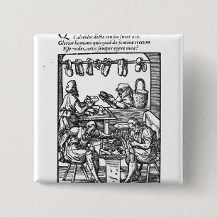 The Shoe Maker 15 Cm Square Badge