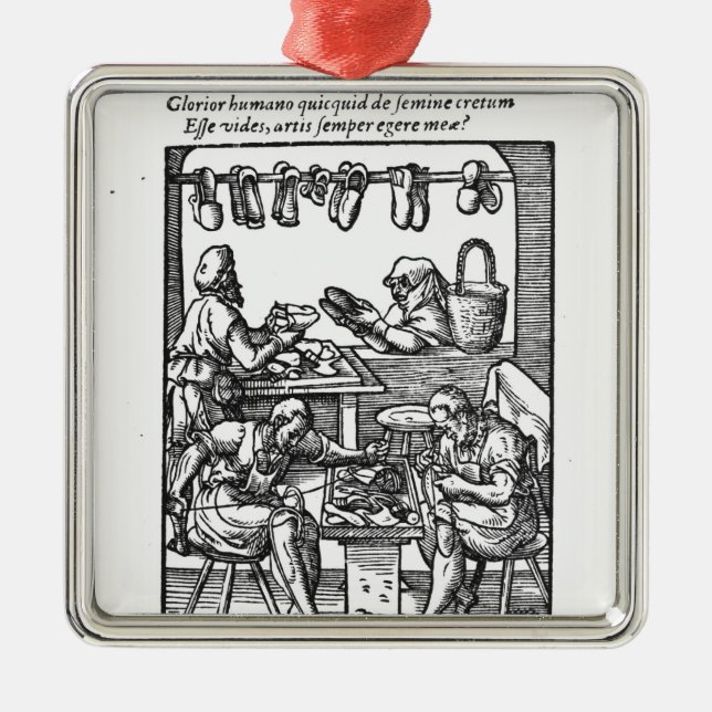 The Shoe Maker Metal Tree Decoration (Front)