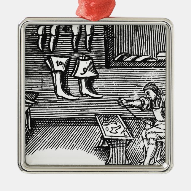 The Shoemaker Metal Ornament (Front)