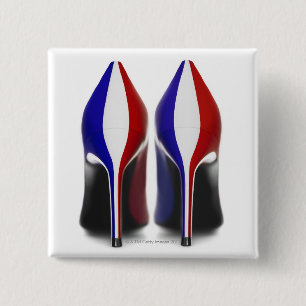 The shoes are women's high heeled shoes, also 15 cm square badge