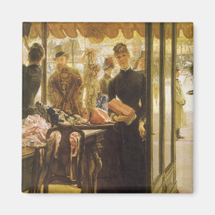 The Shop Girl by James Tissot, Victorian Fine Art Magnet