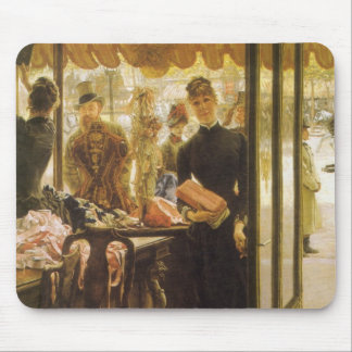 The Shop Girl by James Tissot, Victorian Fine Art Mouse Pad