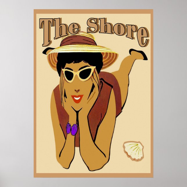 The Shore, Lady on Beach Poster (Front)