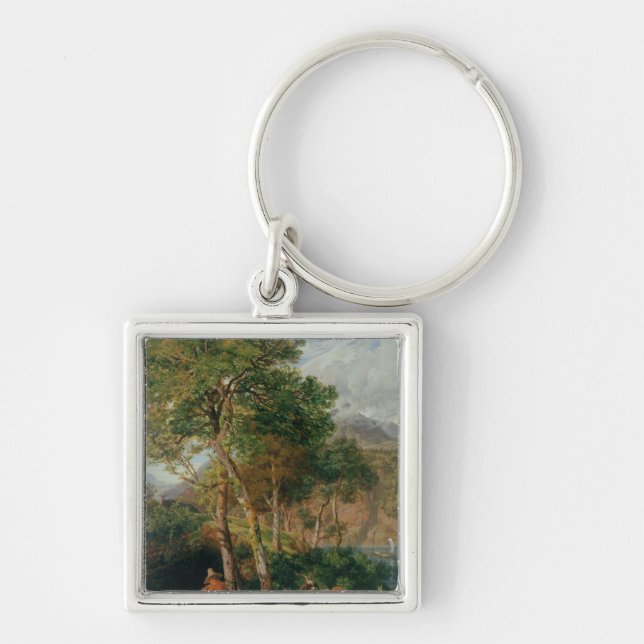 The Shores of Lake Lecco Key Ring (Front)