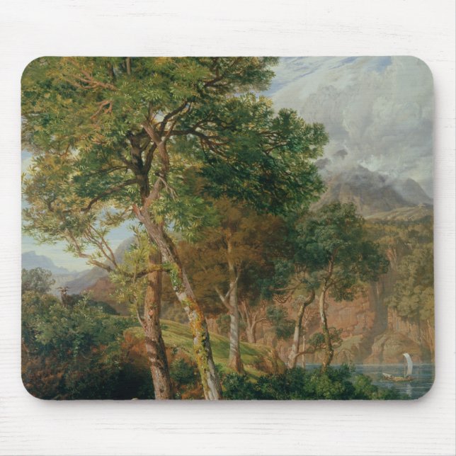 The Shores of Lake Lecco Mouse Pad (Front)
