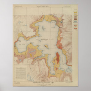 The Shores of Yellowstone Lake Poster
