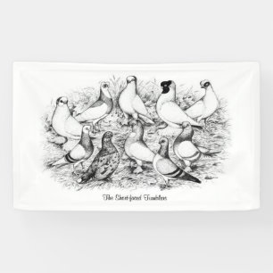 The Short-faced Tumbler Pigeons Banner