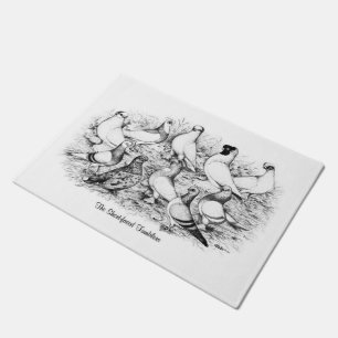 The Short-faced Tumbler Pigeons Doormat