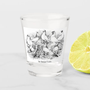 The Short-faced Tumbler Pigeons Shot Glass