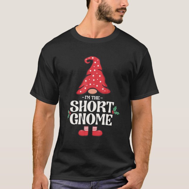 The Short Gnome Funny Family Matching Group T-Shirt (Front)