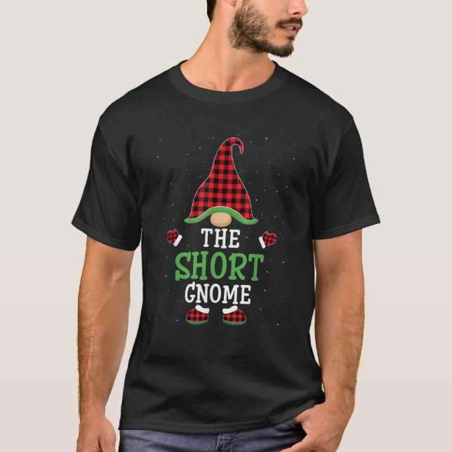The Short Gnome Funny Group Matching Christmas Paj T-Shirt (Front)