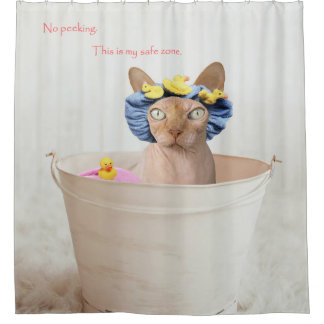 The shower is my safe zone. shower curtain