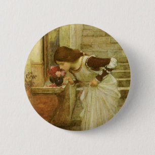 The Shrine by John William Waterhouse 6 Cm Round Badge