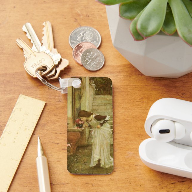 The Shrine by John William Waterhouse Key Ring (Desk)