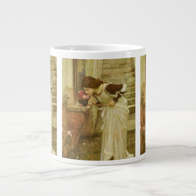 The Shrine by John William Waterhouse Large Coffee Mug (Front)
