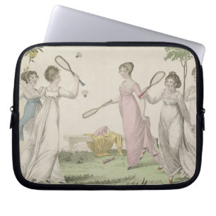 The Shuttlecock, plate 11 from 'Le Bon Genre', 180 Laptop Sleeve