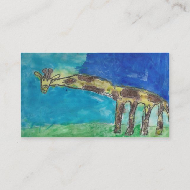 The Shy Giraffe Business Card (Front)