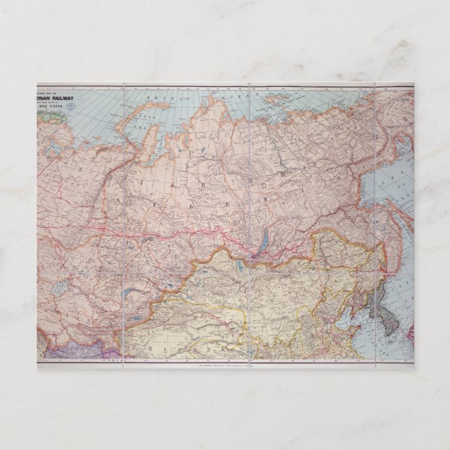 The Siberian Railway Postcard (Front)