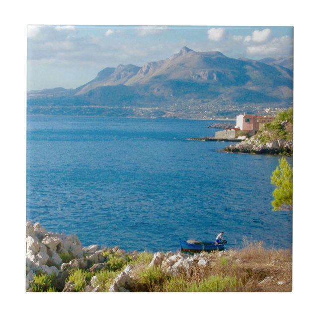 The Sicilian Fisherman Tile (Front)