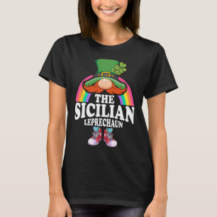 The Sicilian Leprechaun St Patricks Day Costume T-Shirt