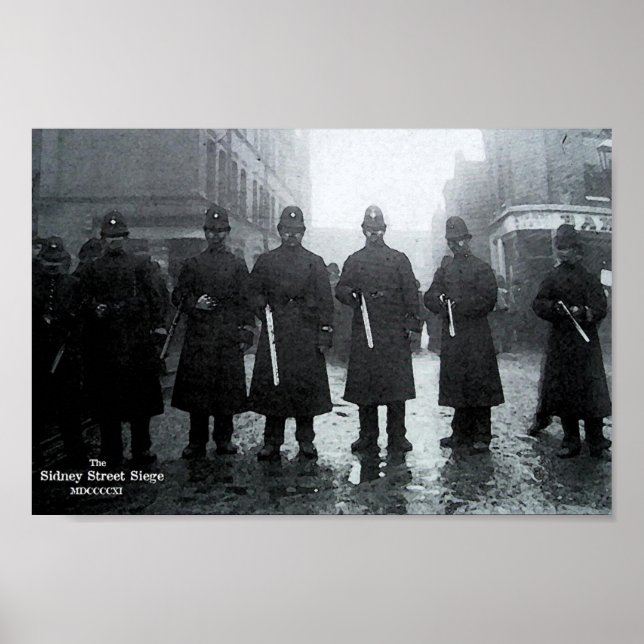 The Sidney Street Siege 1911 Poster (Front)