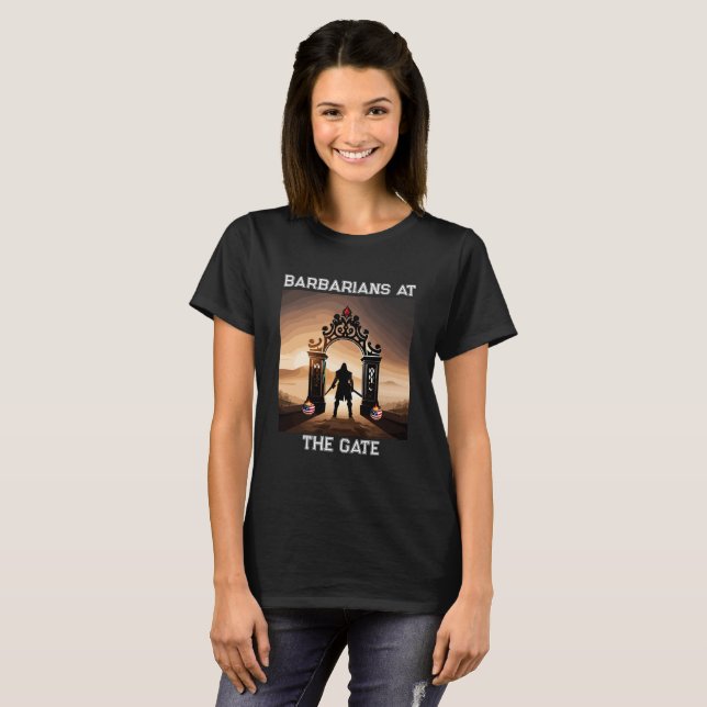 The Siege: Barbarians at Gates of America T-Shirt (Front Full)