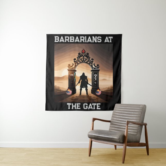 The Siege: Barbarians at Gates of America Tapestry (In Situ)