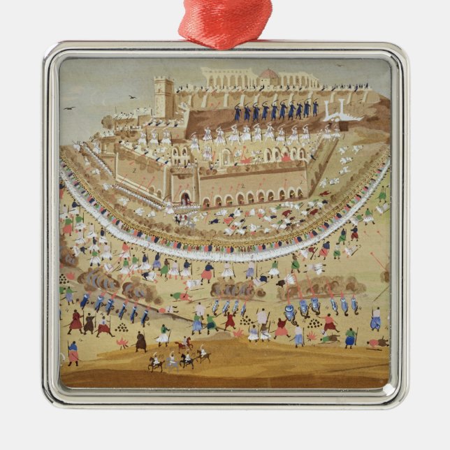The Siege of Athens in 1827, from the Pictorial Hi Metal Ornament (Front)