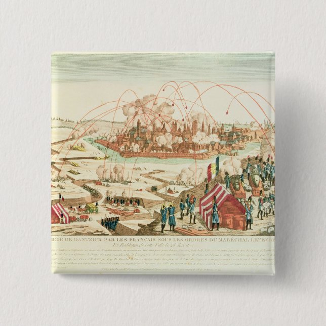 The Siege of Danzig 15 Cm Square Badge (Front)