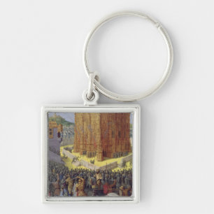 The Siege of Jerusalem by Nebuchadnezzar Key Ring