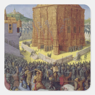 The Siege of Jerusalem by Nebuchadnezzar Square Sticker