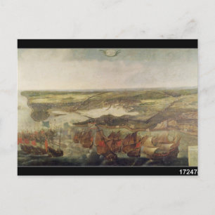 The Siege of La Rochelle in 1628 Postcard
