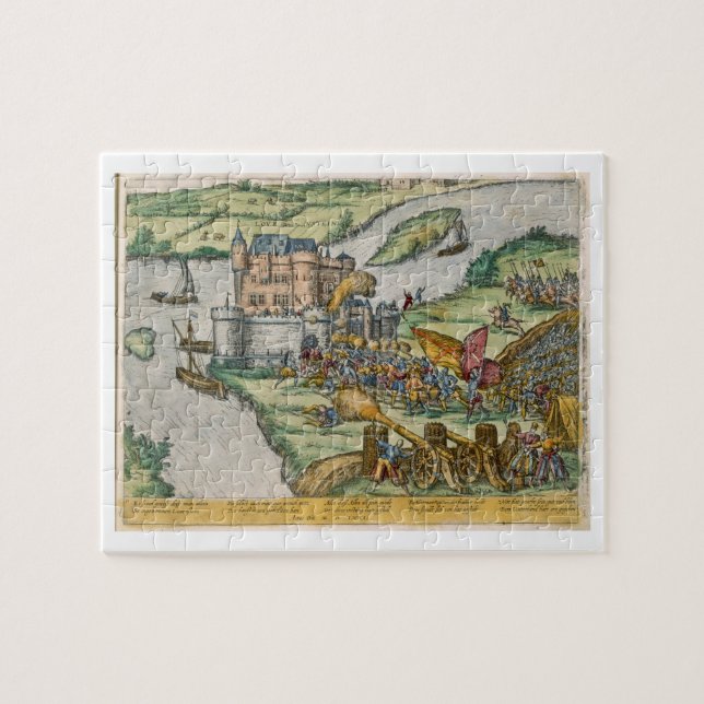 The Siege of Louvain and the Heroism of Harman Reu Jigsaw Puzzle (Horizontal)