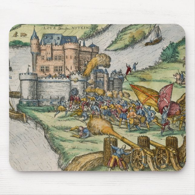 The Siege of Louvain and the Heroism of Harman Reu Mouse Pad (Front)