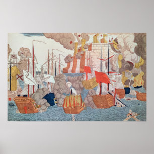 The Siege of Navarino, 20th October 1827 Poster