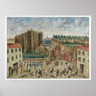 The Siege of the Bastille, 1789 Poster
