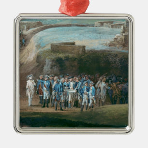 The Siege of Yorktown Metal Tree Decoration