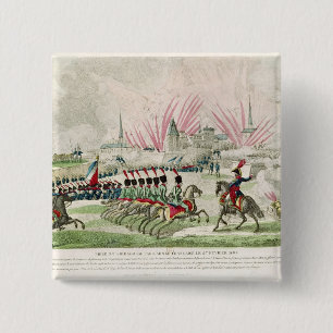 The Siege of Zaragoza 15 Cm Square Badge