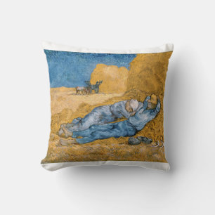 The Siesta 1890 by Vincent van Gogh Cushion