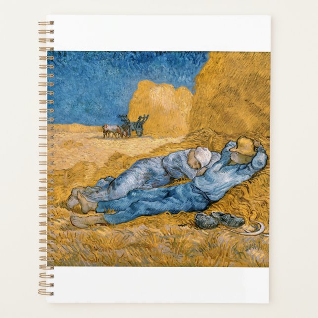 The Siesta 1890 by Vincent van Gogh Planner (Front)