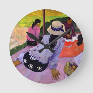 The Siesta, 1891-2 (oil on canvas) Round Clock