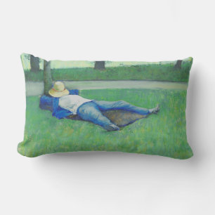 The Siesta (by Gustave Caillebotte) Lumbar Cushion