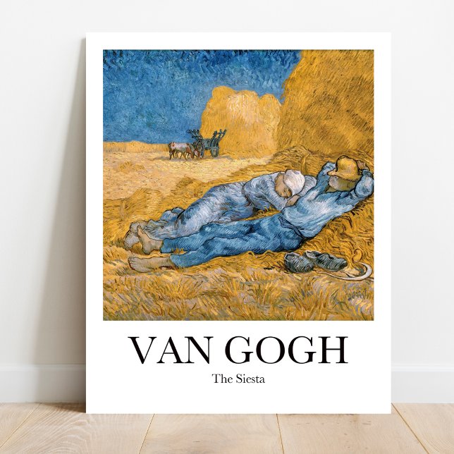 The Siesta by Vincent van Gogh Poster (
Dreamy Van Gogh "Siesta" poster. Vibrant colors, Provence landscape, napping worker. Museum quality)