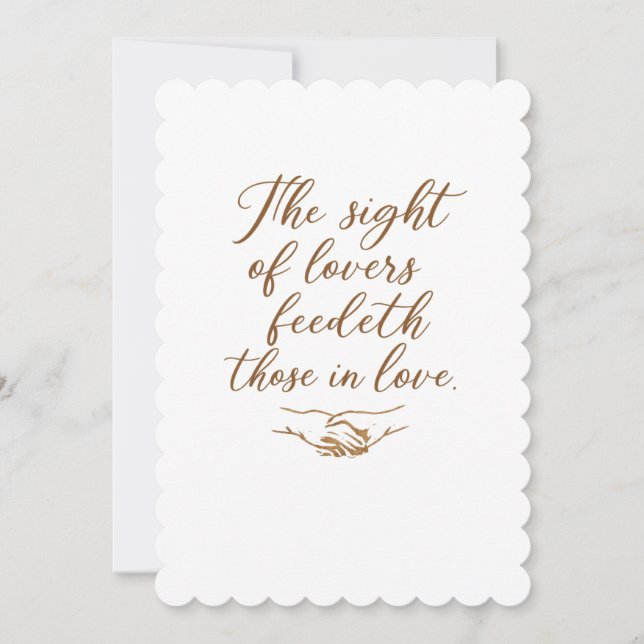 The Sight of Lovers  Save The Date (Front)