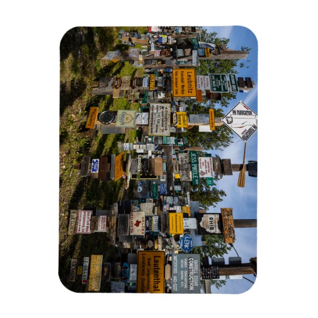 The Sign Post Forest in Canada Magnet (Vertical)
