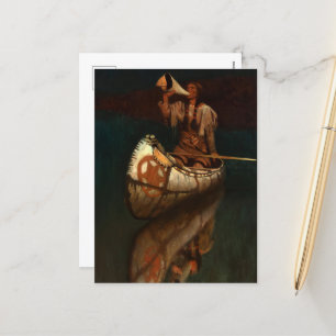 The Signal by Newell Convers Wyeth Holiday Postcard