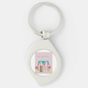 The Signature Whimsy (Pink & Teal) Key Ring